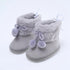 Soft Sole Furry Snow Boots First Walkers for Baby Girls childrensterritory