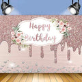 Glitter Diamond Customized Happy Birthday Background Photo Props childrensterritory