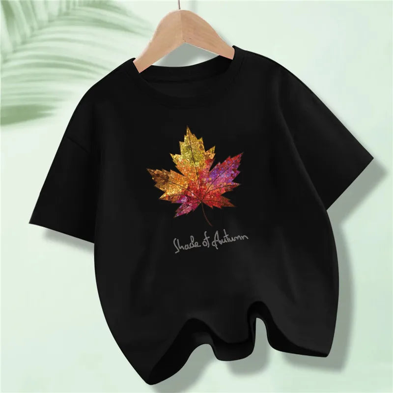 Short Sleeve Graphic Cotton Tees for Kids Boys Girls childrensterritory