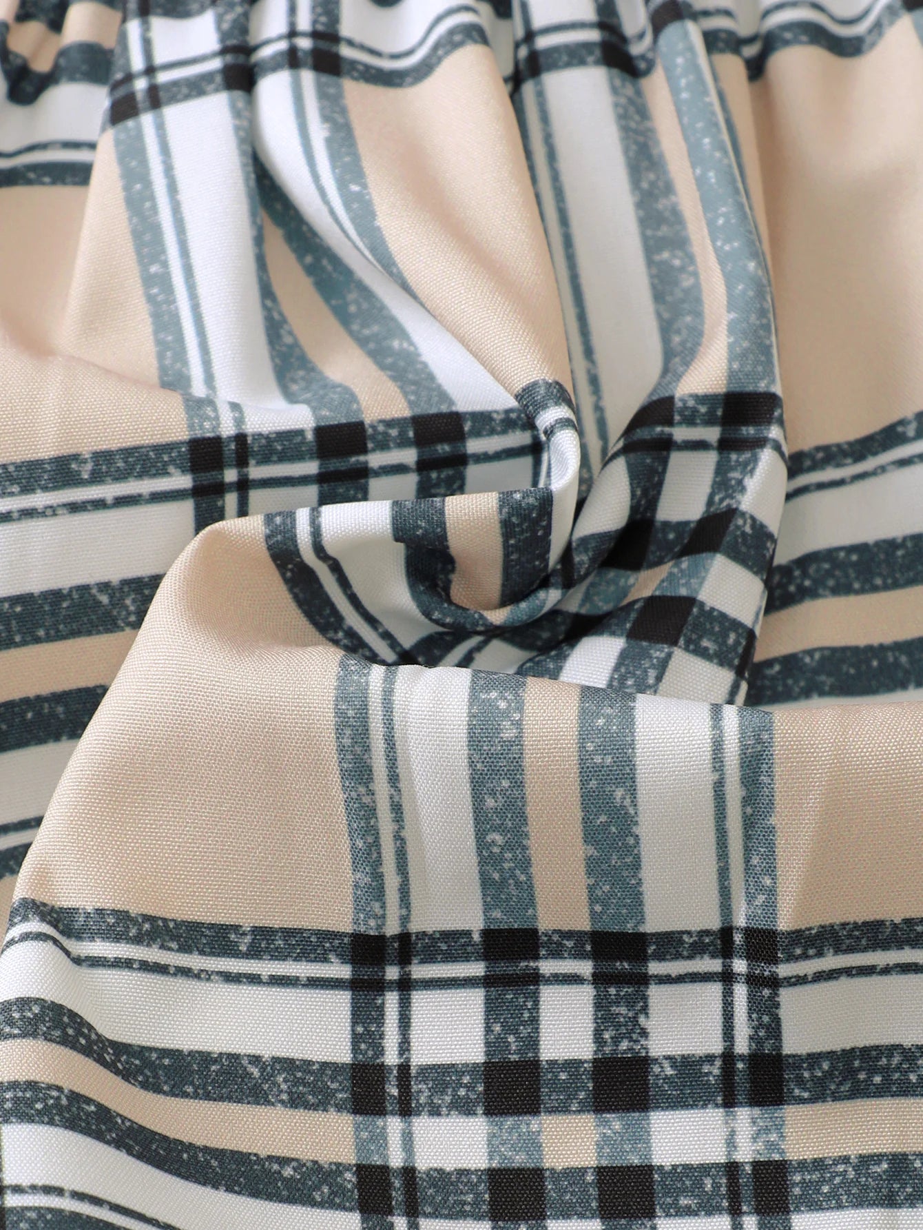 Newborn Girl Checkered Print Bow Dress for Summer