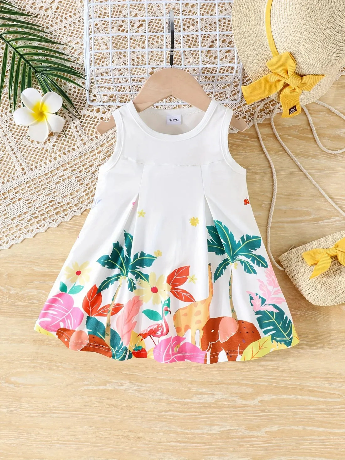 Baby Girls Western Chic Casual Base Camisole Dress for Summer childrensterritory