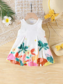 Baby Girls Western Chic Casual Base Camisole Dress for Summer childrensterritory
