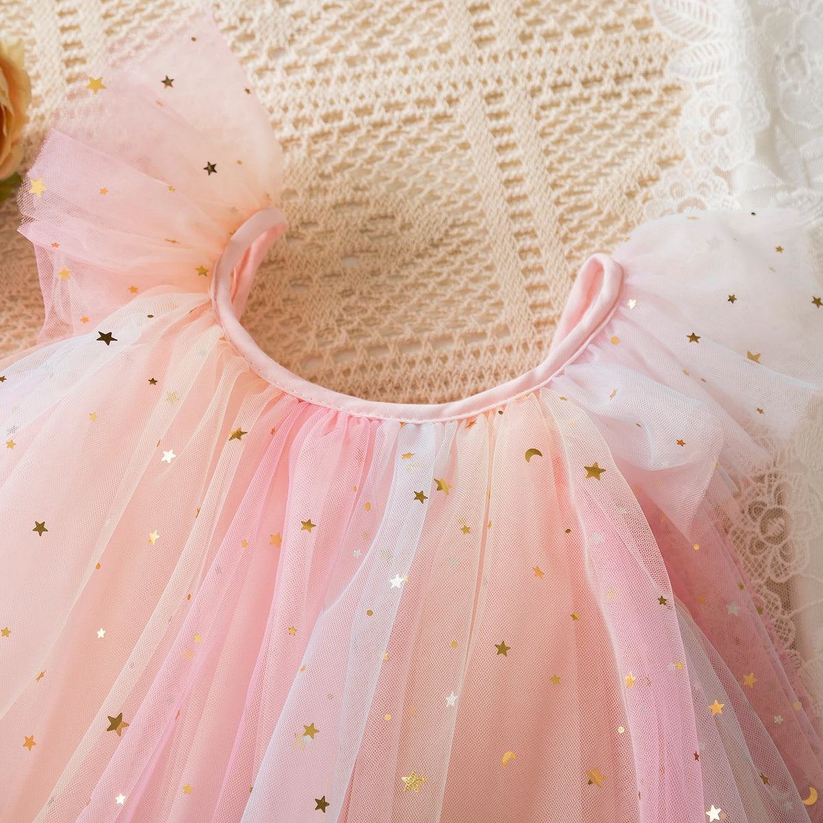 Elegant Sequin Birthday Princess Dress for Girls 3–8 Years