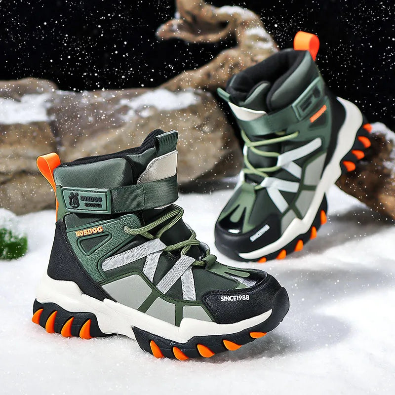 Boys Stylish Winter Long Warm Snow Boots