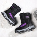 Girl's Printed Design Long Winter Snow Shoes childrensterritory