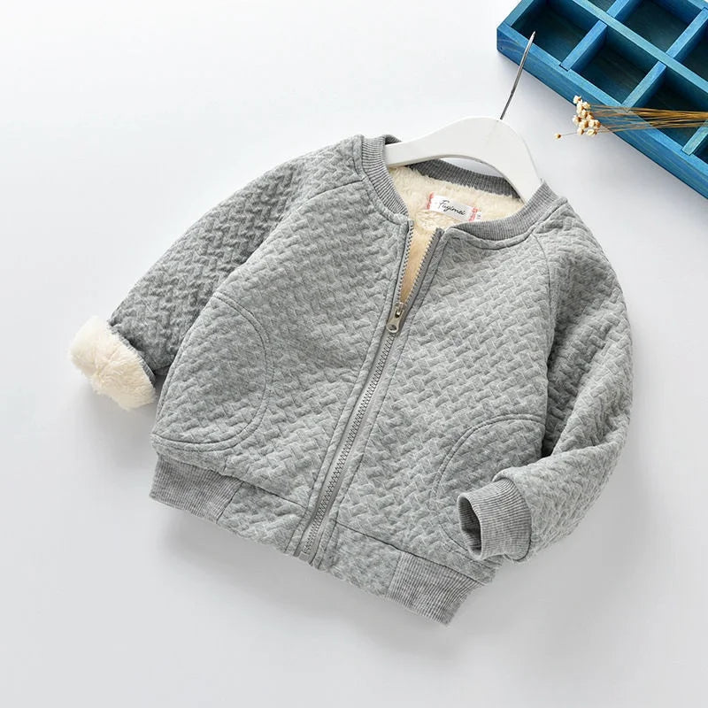 Little Girls Boys Cute Warm Fleece Winter Jackets