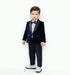 Kids Boys Formal Velvet Suit Set With Bowtie childrensterritory