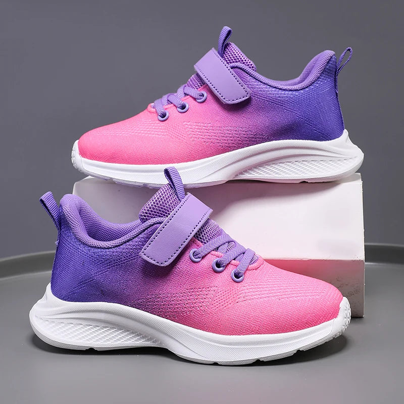 Colorful Kids Girls Casual Sneakers, Tennis Shoes childrensterritory