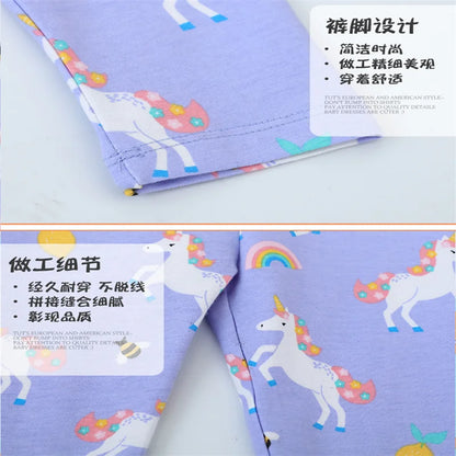 Unicorns Design Full-Length Leggings for Girls childrensterritory