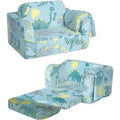 Kids' Foldable Sofa that Turns Into a Lounger with a Blanket