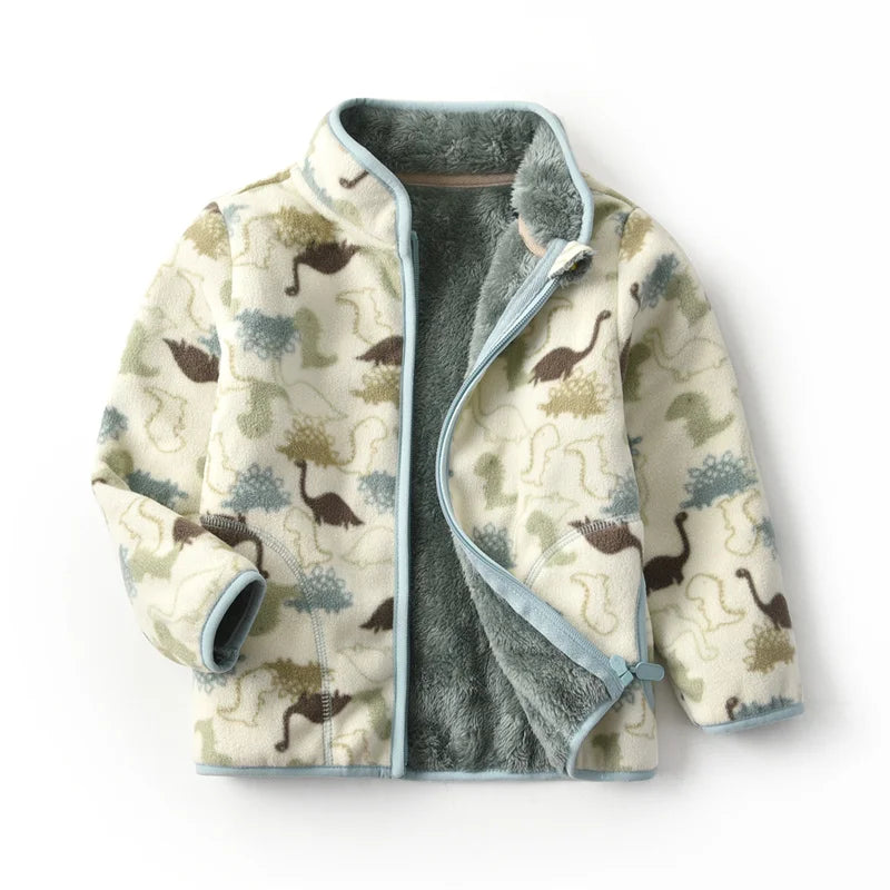 Polar Fleece Cartoon Print Kids&