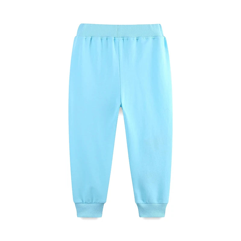 Cartoon Butterfly Embroidery Toddler Girls Warm Trousers childrensterritory