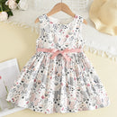 Kid Girls Floral and Butterfly Print Summer Dresses childrensterritory