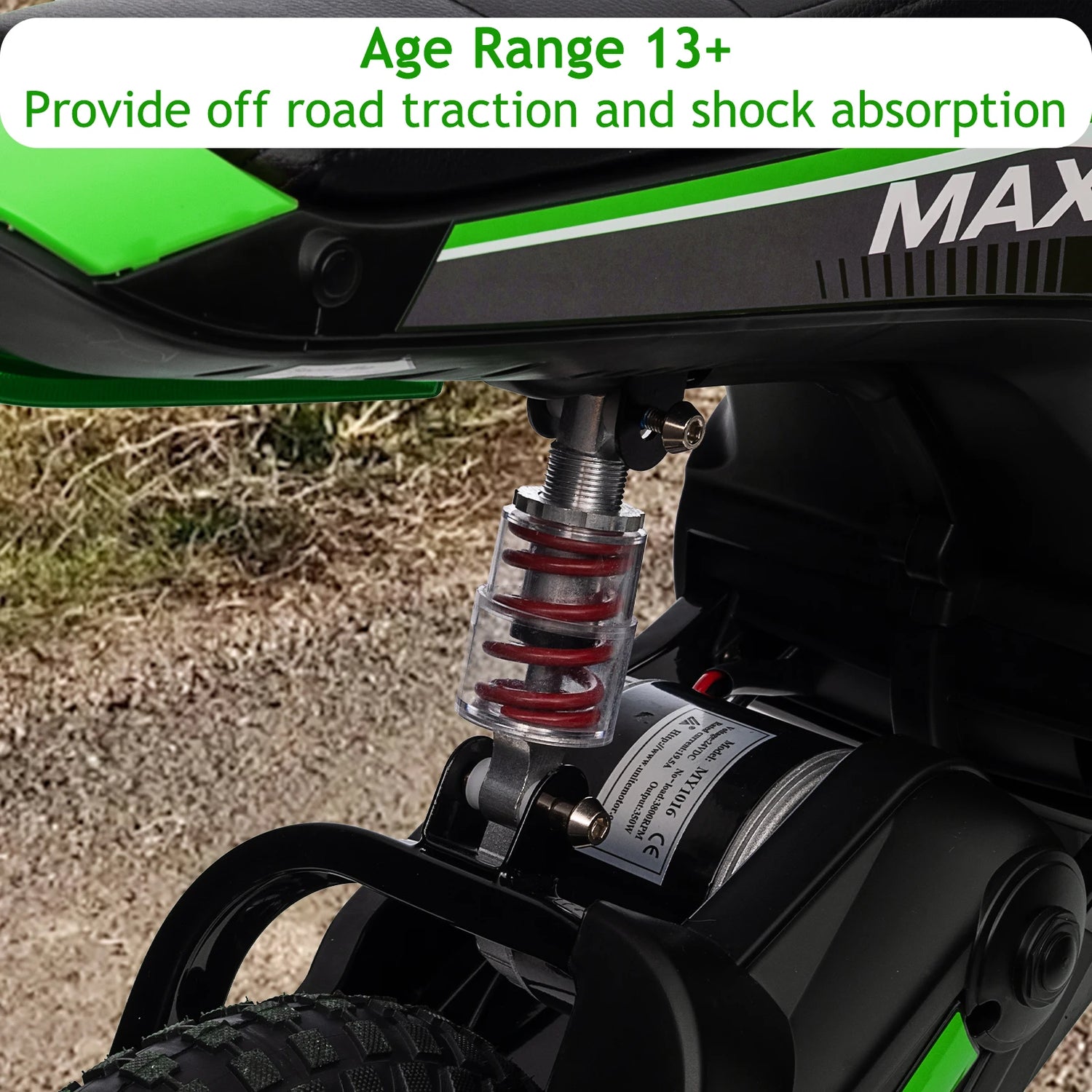 24V Ride On Electric Motorcycle for Kids, Max Weight 135 Lbs childrensterritory