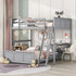 Parent-Child Bunk Bed with Desk and 2 Drawers childrensterritory