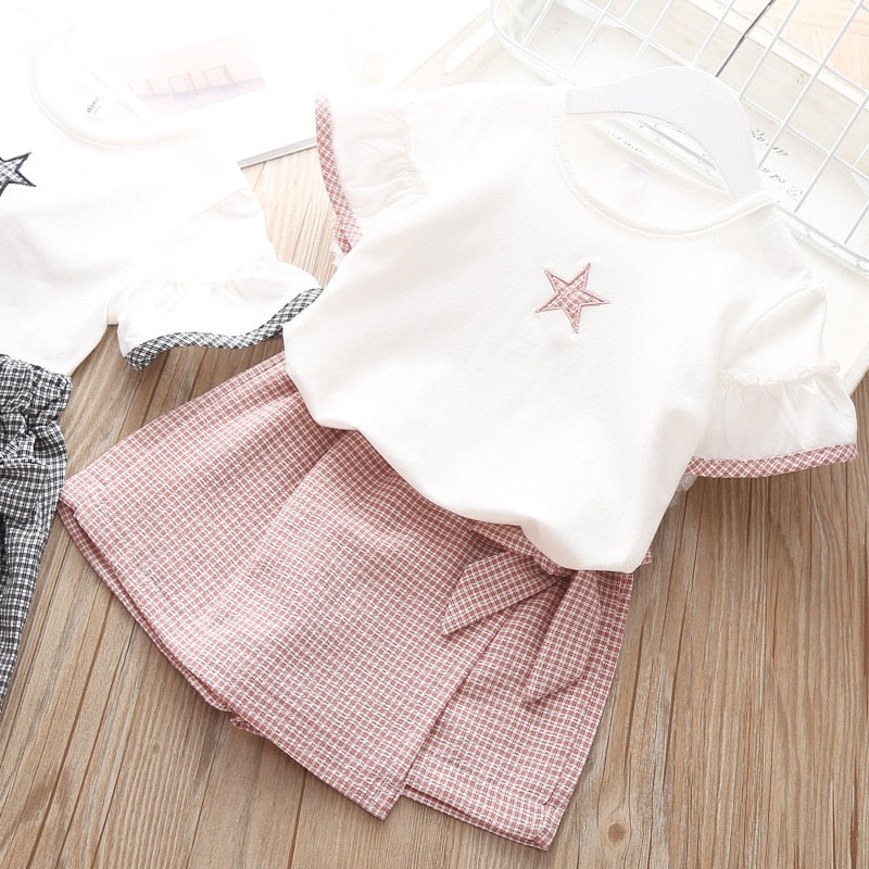 Kids Girls 2 Piece Trendy Summer Clothing Sets childrensterritory
