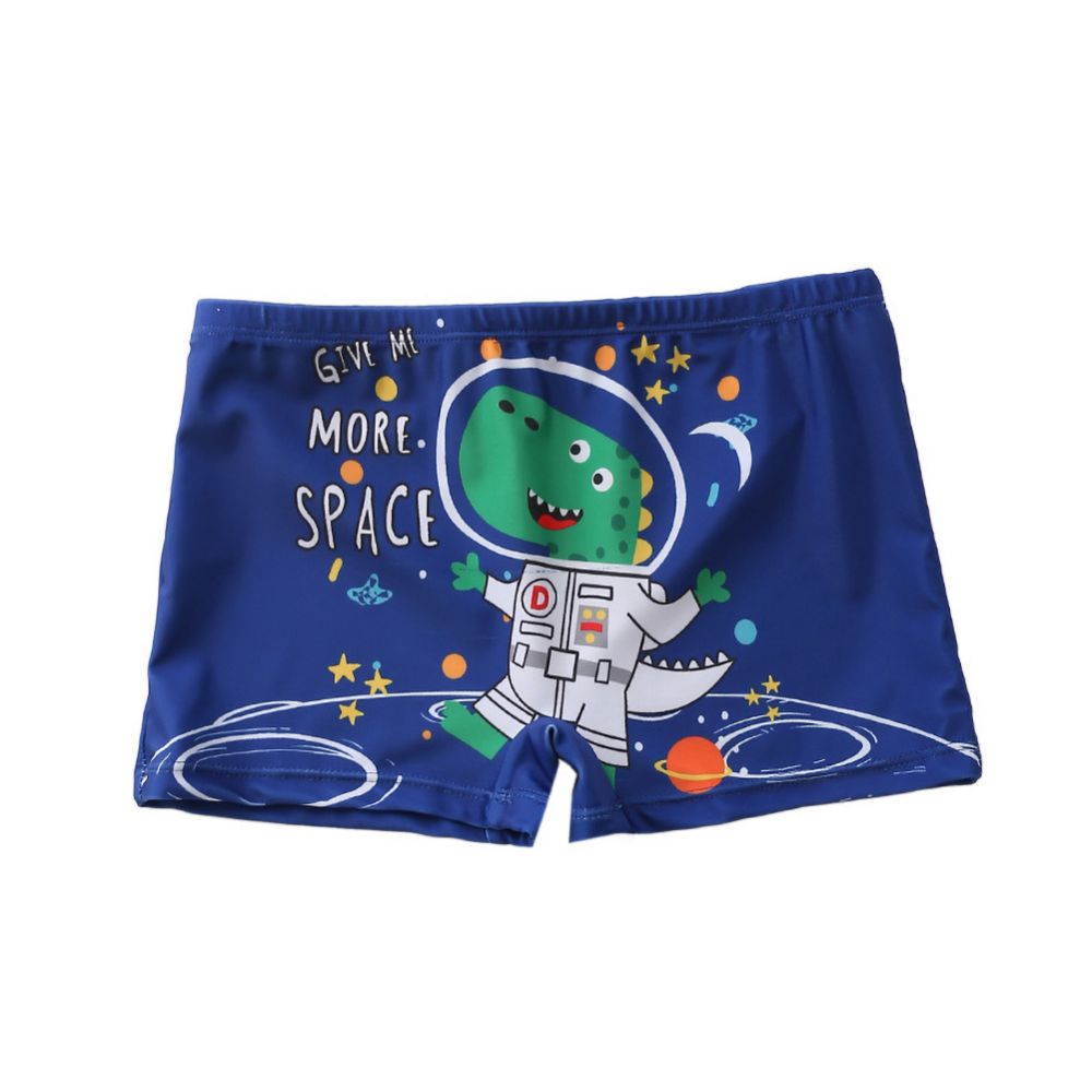 Kids Boys Cartoon Print 3pcs Surfing Beachwear With Cap childrensterritory