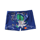 Kids Boys Cartoon Print 3pcs Surfing Beachwear With Cap childrensterritory