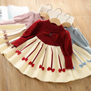 Girls’ Elegant Princess-Style Winter Dresses childrensterritory