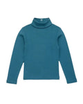 Retro Style Girls' Sweet Mid-Neck Tops for Autumn childrensterritory