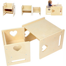 4 in 1 Montessori Weaning Kids Activity Table and Chair Set childrensterritory