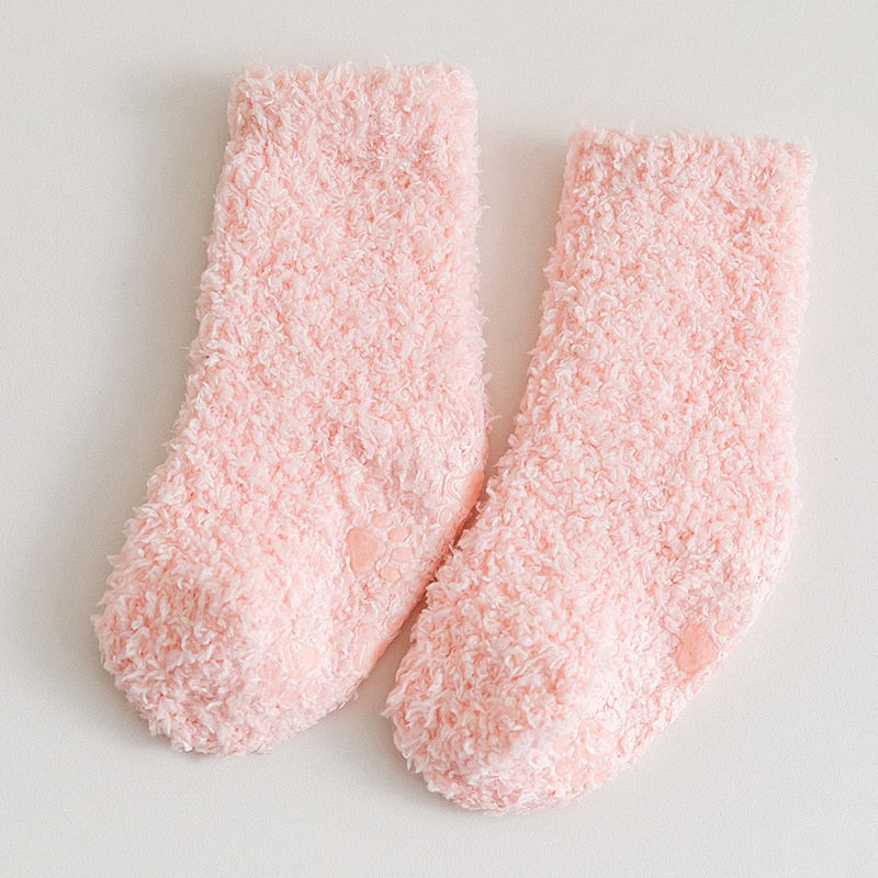 Coral Fleece Thick Newborn/Kids Socks Leg Warmers childrensterritory