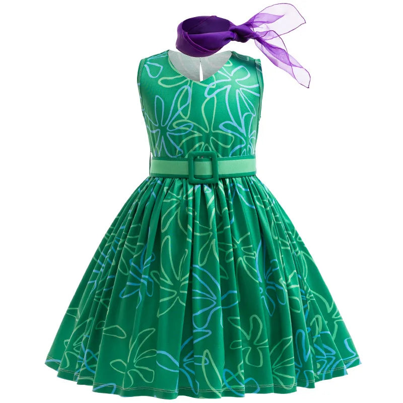 Sleeveless Printed Halloween Dresses For Girls