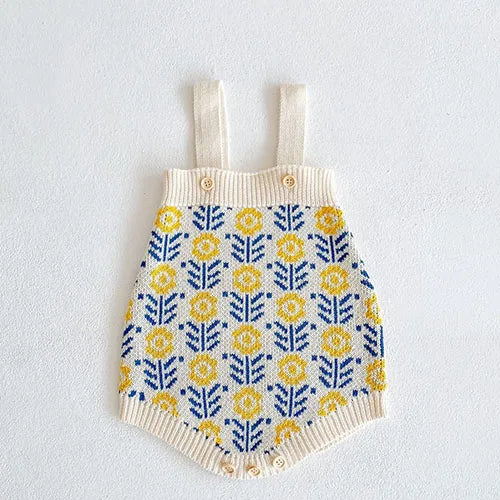 Baby Girl Hollow Out Knitwear Outfit Set