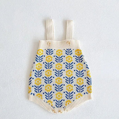 Baby Girl Hollow Out Knitwear Outfit Set