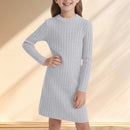 Girls’ Long-Sleeve Elegant Winter Dresses