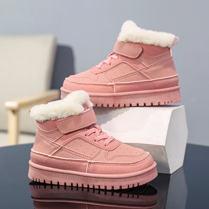 Trendy Kids furry Warm Waterproof Casual Shoes childrensterritory