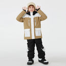 Kids Snowboard Clothing Set With Coat and Strap Pants childrensterritory