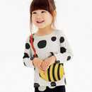 Girls Long Sleeve Bee Appliques Cotton Top childrensterritory