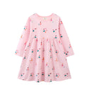 Kids Girls Princess Dancing Girls Print Winter Party Dresses