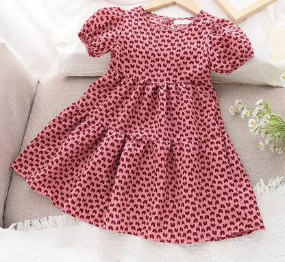 Kids Girls Floral Design Summer Princess Dresses childrensterritory