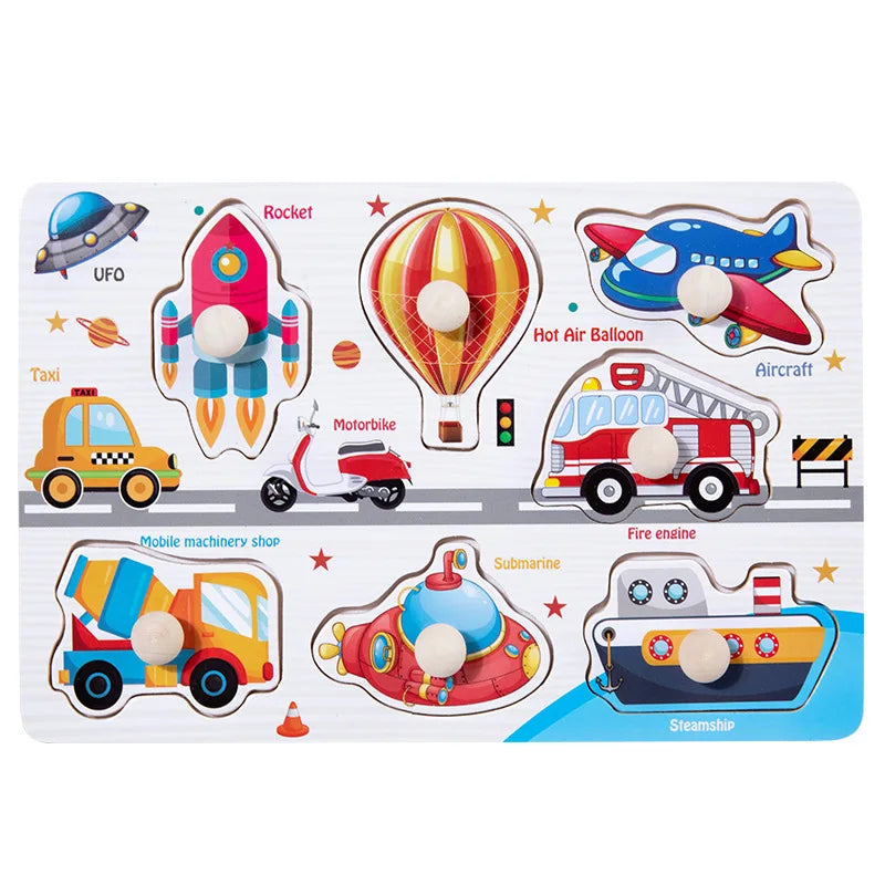 Kids Shape Matching Wooden Puzzle Educational Toys childrensterritory