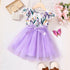 Floral Print Kids Girls Party Dresses childrensterritory