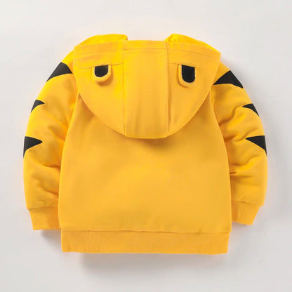 Tiger Embroidery Kids Boys Girls Hooded Zipper Jackets childrensterritory