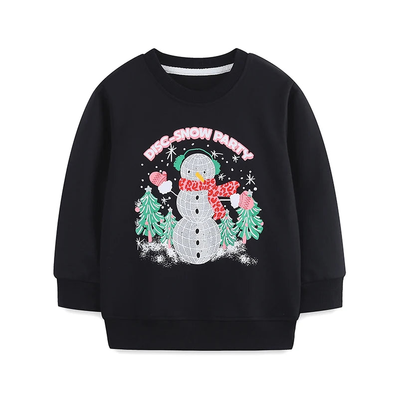Full-Sleeve Cartoon Print Sweatshirts For Girls childrensterritory