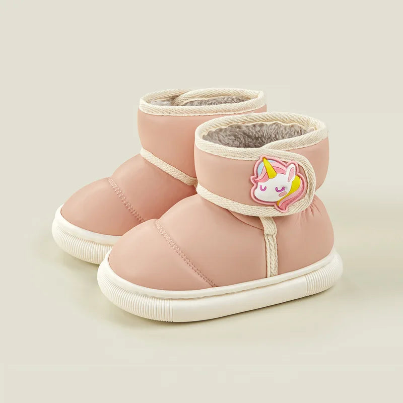 Warm Solid Color Cotton Snow Boots for Baby/Toddlers childrensterritory