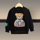 Kids Cartoon Bear Design Sweatshirt and Pant Tracksuit Set childrensterritory