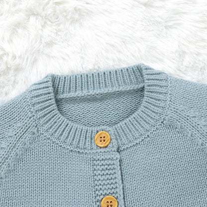 Cartoon Goose Design Baby Knitted Cardigan childrensterritory