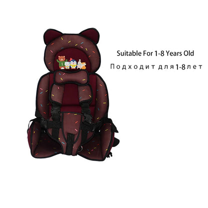 Adjustable Cartoon Design Baby Seat Cushion with Belt childrensterritory