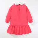 Girls Full Sleeves Flowers Embroidery Design Princess Dresses childrensterritory