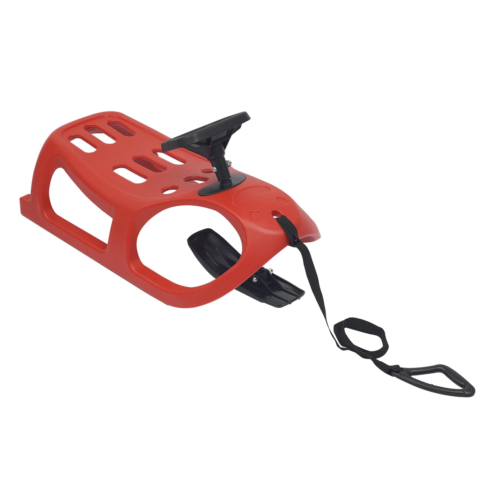 Kids Pull Rope Metal Snow Sled Frost-Resistant