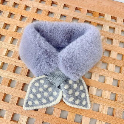 Cold-Proof Plush Warmth Solid Knitted Kids Scarf childrensterritory