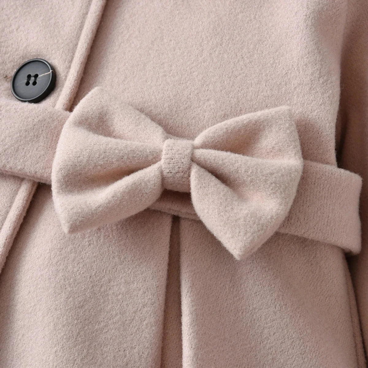 Baby Girls Woolen Jacket Mid-length Coat Outerwear childrensterritory