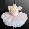 Kids Girls Sequins Tassel Modern Ballet Leotard Tutu Dresses childrensterritory