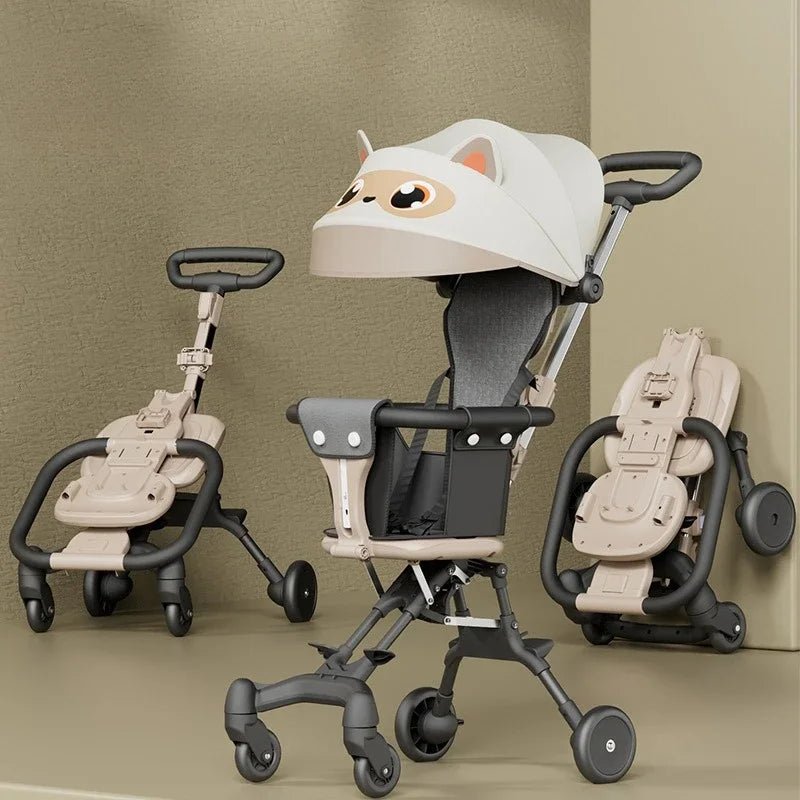 Lightweight Four-wheel Baby Stroller with Canopy childrensterritory
