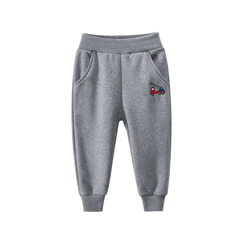 Kids Plus Thick Velvet Warm Sports Pants for Boys and Girls childrensterritory